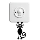 Vinyl Wall Art Decal - Hanging Cat - - Cute Animal Decor for Light Switch Window Mirror Luggage Car Bumper Laptop Computer Peel and Stick Skin Sticker Designs 2