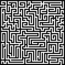 Vinyl Wall Art Decal - Labyrinth - Modern Contemporary Maze Design - Trendy Decor for Home Living Room Bedroom Office Workplace Peel Off Vinyl Stickers (23" x 23"; White) 1