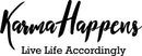 Vinyl Wall Art Decal - Karma Happens Live Life Accordingly - Motivational Inspirational Home Decor - Bedroom Living Room Office Decor - Trendy Funny Wall Art Quotes 1