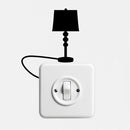 Vinyl Wall Art Decal - Small Lamp - Accessory Decor For Light Switch Window Mirror Luggage Car Bumper Laptop Computer Peel And Stick Skin Sticker Designs 2