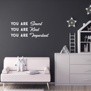 Vinyl Wall Art Decal - You are Smart You are Kind You are Important - 16" x 36" - Motivational Trendy Modern Quote For Teen Boy Girl Bedroom Living Room Home Office School Decor 3