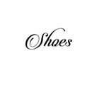 Vinyl Wall Art Decal - Shoes Cursive Lettering Sign - 6" x 12" - Women’s Girl’s Bedroom Closet Door Shoe Bin Organization Sticker Label - Home Decor - Trendy Modern Wall Decals 4