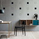 Set of 20 Vinyl Wall Art Decal - Square Patterns - 4. Each - Minimalist Vinyl Stickers for Home Apartment Bedroom - Cool Modern Decor for Living Room Workplace Use 4