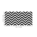 Vinyl Wall Art Decals - Chevron Stripes - 22.Cool Adhesive Sticker Pattern for Home Office Bedroom Nursery Living Room Apartment - Lifestyle Minimalist Chic Decor 4