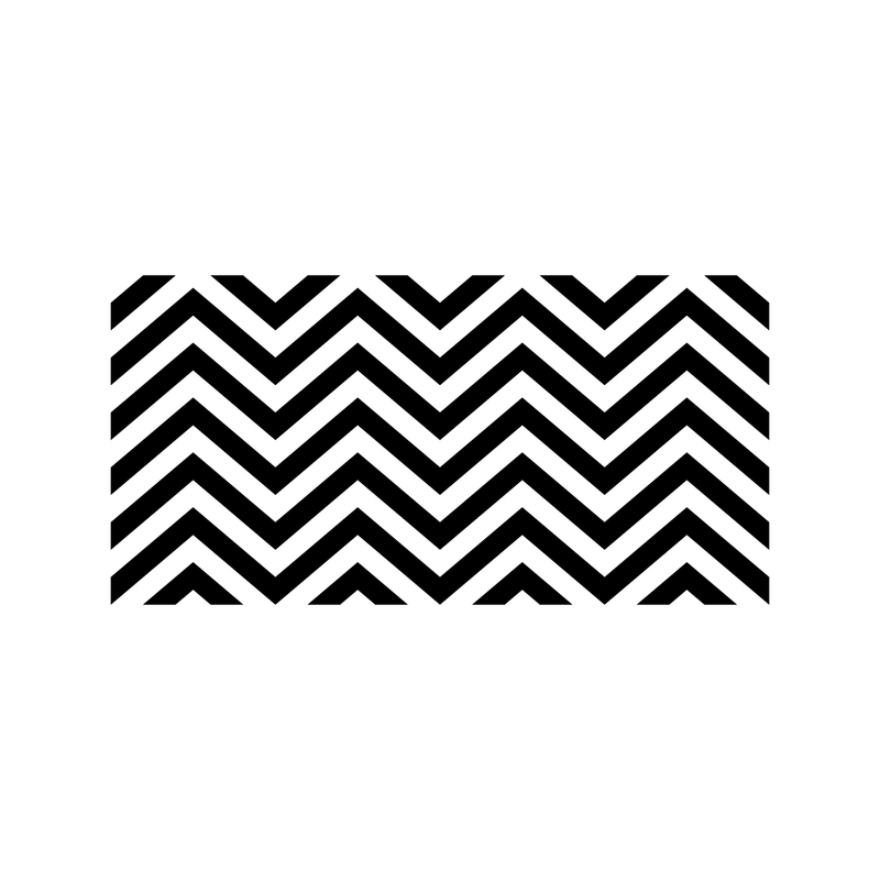 Vinyl Wall Art Decals - Chevron Stripes - 22.5" x 45"- Cool Adhesive Sticker Pattern for Home Office Bedroom Nursery Living Room Apartment - Lifestyle Minimalist Chic Decor (22.5" x 45"; Black) 4