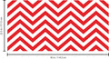 Vinyl Wall Art Decals - Chevron Stripes - 22.5" x 45"- Cool Adhesive Sticker Pattern for Home Office Bedroom Nursery Living Room Apartment - Lifestyle Minimalist Chic Decor (22.5" x 45"; Red) 1