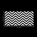 Vinyl Wall Art Decals - Chevron Stripes - 22.5" x 45"- Cool Adhesive Sticker Pattern for Home Office Bedroom Nursery Living Room Apartment - Lifestyle Minimalist Chic Decor (22.5" x 45"; White) 1