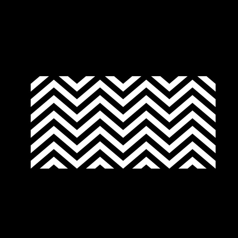 Vinyl Wall Art Decals - Chevron Stripes - 22.5" x 45"- Cool Adhesive Sticker Pattern for Home Office Bedroom Nursery Living Room Apartment - Lifestyle Minimalist Chic Decor (22.5" x 45"; White) 4