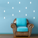 Set of 30 Vinyl Wall Art Decals - Triangle Arrows - 5" x 3" Each - Modern Sticker Pattern for Home Office Bedroom Nursery Living Room Apartment - Lifestyle Minimalist Decor (5" x 3" Each; White) 2