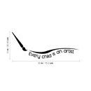 Vinyl Wall Art Decal - Every Child is an Artist - 12" x 30" - Cute Boys Little Girls Unisex Kids Adhesive Peel Off Sticker - Cute Nursery Bedroom Playroom Home Apartment Classroom Decor Stickers 4