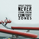 Vinyl Wall Art Decal - Great Things Never Came from Comfort Zones - 26" x 23" - Decor Home Living Room Bedroom Office Sticker - Modern Peel and Stick Motivational Life Quote Decals 2