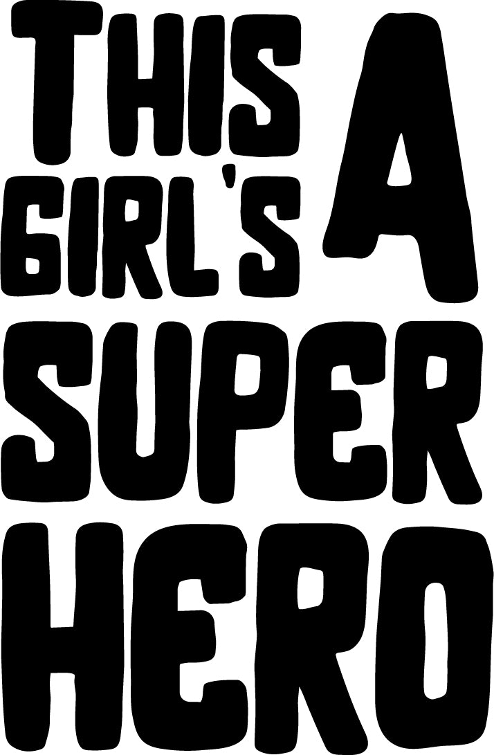 Vinyl Wall Art Decal - This Girl is A Superhero - Inspirational Women’s Home Living Room Office Work Bedroom Sticker Decor - Peel and Stick Adhesive Decals 1