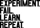 Vinyl Wall Art Decal - Experiment Fail Learn Repeat - 23" x 34" - Positive Business Workplace Bedroom Gym Decoration - Motivational Wall Home Office Fitness Apartment Decor Sticker Adherent 1