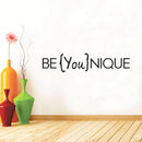 Vinyl Wall Art Decal - Be YouNique - Inspirational Business Workplace Apartment Indoor Bedroom Decoration - Motivational Wall Home Office Door Decor Sticker Adherent 2