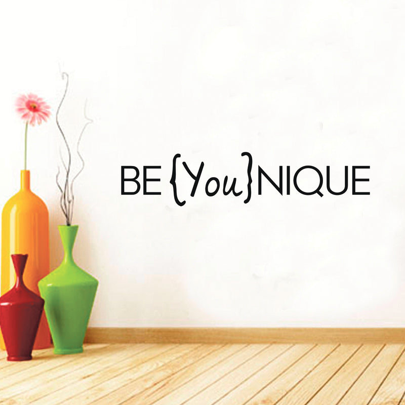 Vinyl Wall Art Decal - Be YouNique - 7" x 32" - Inspirational Business Workplace Apartment Indoor Bedroom Decoration - Motivational Wall Home Office Door Decor Sticker Adherent 2