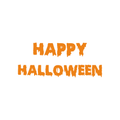 Vinyl Wall Art Decal - Happy Halloween - 9.5" x 23" - Fun Slime Seasonal Greeting Letters Decoration Sticker - Kids Teens Adults Indoor Outdoor Wall Door Window Living Room Office Decor 1