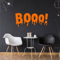 Vinyl Wall Art Decal - Booo - Fun Halloween Slimey Letters Seasonal Decoration Sticker - Kids Teens Adults Indoor Outdoor Wall Door Window Living Room Office Decor (22" x 51"; Black) 5