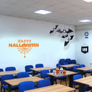 Vinyl Wall Art Decal - Happy Halloween with Spiderweb - 15" x 23" - Fun Halloween Season Decor Sticker - Kids Teens Adults Indoor Outdoor Wall Door Window Living Room Office Decor (15" x 23"; Orange) 3