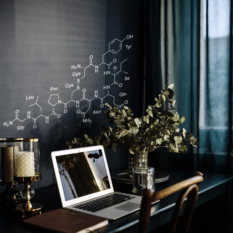 Vinyl Wall Art Decal - Oxytocin Love Hormone - 18" x 29" - Modern Decals for Home Living Room Bedroom Sticker - Trendy Positive Love Stickers Office Apartment Workplace Decor (18" x 29"; White) 3