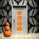 Vinyl Wall Art Decal - 4 Stacked Pumpkins - Spooky Halloween Season Decoration Sticker - Indoor Outdoor Wall Door Living Room Bedroom Home Office Apartment Decor (21" x 80"; Black) 5