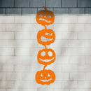 Vinyl Wall Art Decal - 4 Stacked Pumpkins - 21" x 80" - Spooky Halloween Season Decoration Sticker - Indoor Outdoor Wall Door Living Room Bedroom Home Office Apartment Decor (21" x 80"; Orange) 3