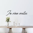 Vinyl Art Wall Decal - In Vino Veritas - Adult Quotes Drinking Home Living Room Kitchen Dining Room Wall Decor - Alcohol Drinks Bar Restaurant Waterproof Decor Sticker 3