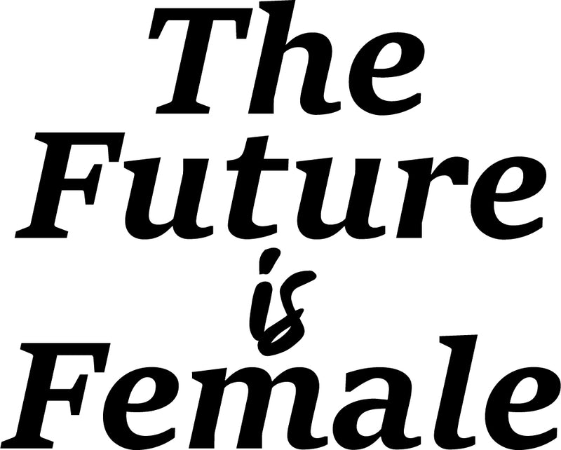 Vinyl Art Wall Decal - The Future is Female - 18. Inspirational Women’s Bedroom Living Room Office Quotes - Modern Empowerment Home Workplace Apartment Door Decals (18.5" x 23"; Black) 1