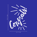 Thank You Wine Bottle Vinyl Sticker Decal - Congrats! - 6" x 4" - Unique Party Favor Holiday Season Family Reunion Employee Appreciation Gift 4