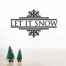 Vinyl Wall Art Decal - Let It Snow - 20" x 33" - Christmas Seasonal Holiday Decoration Sticker - Indoor Outdoor Window Home Living Room Bedroom Apartment Office Door Decor (20" x 33"; Black) 3