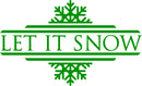 Vinyl Wall Art Decal - Let It Snow - 20" x 33" - Christmas Holiday Seasonal Decoration Sticker - Indoor Outdoor Window Home Living Room Bedroom Apartment Office Door Decor (20" x 33"; Green) 2