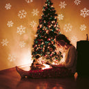 Set of 6 Vinyl Wall Art Decal - Snowflakes - From Each - Christmas Seasonal Decoration Sticker - Indoor Outdoor Home Office Wall Door Window Bedroom Luggage Decor Decals 1