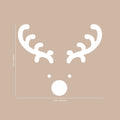 Vinyl Wall Art Decal - Reindeer Face - Christmas Seasonal Holiday Decoration Sticker - Indoor Outdoor Window Home Living Room Bedroom Apartment Office Door Decor 5