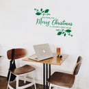 Vinyl Wall Art Decal  - We Wish You A Merry Christmas - 22.5" x 32" - Christmas Holiday Seasonal Sticker - Indoor Home Apartment Wall Door Window Bedroom Workplace Decor Decals 3