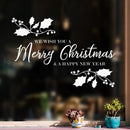 Vinyl Wall Art Decal  - We Wish You A Merry Christmas - 22.5" x 32" - Christmas Holiday Seasonal Sticker - Indoor Home Apartment Wall Door Window Bedroom Workplace Decor Decals 3