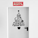 Vinyl Wall Art Decal - We Wish You A Merry Christmas and A Happy New Year - 32" x 21" - Christmas Holiday Seasonal Sticker - Home Apartment Wall Door Window Work Decor Decals (32" x 21"; Green) 2