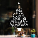 Vinyl Wall Art Decal - We Wish You A Merry Christmas and A Happy New Year - 32" x 21" - Christmas Holiday Seasonal Sticker - Home Apartment Wall Door Window Work Decor Decals (32" x 21"; Green) 3