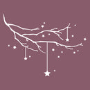 Vinyl Wall Art Decal - Starry Tree - 22.5" x 34" - Christmas Holiday Seasonal Sticker - Home Nursery Apartment Playroom Wall Door Window Bedroom Living Room Work Decor Decals (22.5" x 34"; White) 4