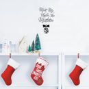 Vinyl Wall Art Decal - Meet Me Under The Mistletoe - 22.5" x 14" - Christmas Seasonal Holiday Decoration Sticker - Indoor Outdoor Home Office Wall Door Window Bedroom Workplace Decals 2