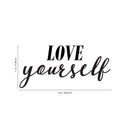Vinyl Wall Art Decal - Love Yourself - Inspirational Workplace Bedroom Apartment Decor Decals - Positive Modern Indoor Outdoor Home Living Room Office Life Quotes 4