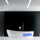Vinyl Wall Art Decal - Splash - 10" x 23" - Fun Wet Letters Home Bathroom Bathtub Shower Decor - Dorm Room Apartment Kids Room Decals - Soap Bubbles Water Patterns (10" x 23"; Blue) 4