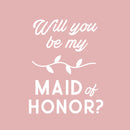 Thank You Wine Bottle Vinyl Sticker Decal - Will You Be My Maid of Honor - 5" x 4" - Unique Party Favor Holiday Season Family Reunion Employee Appreciation Gift 1