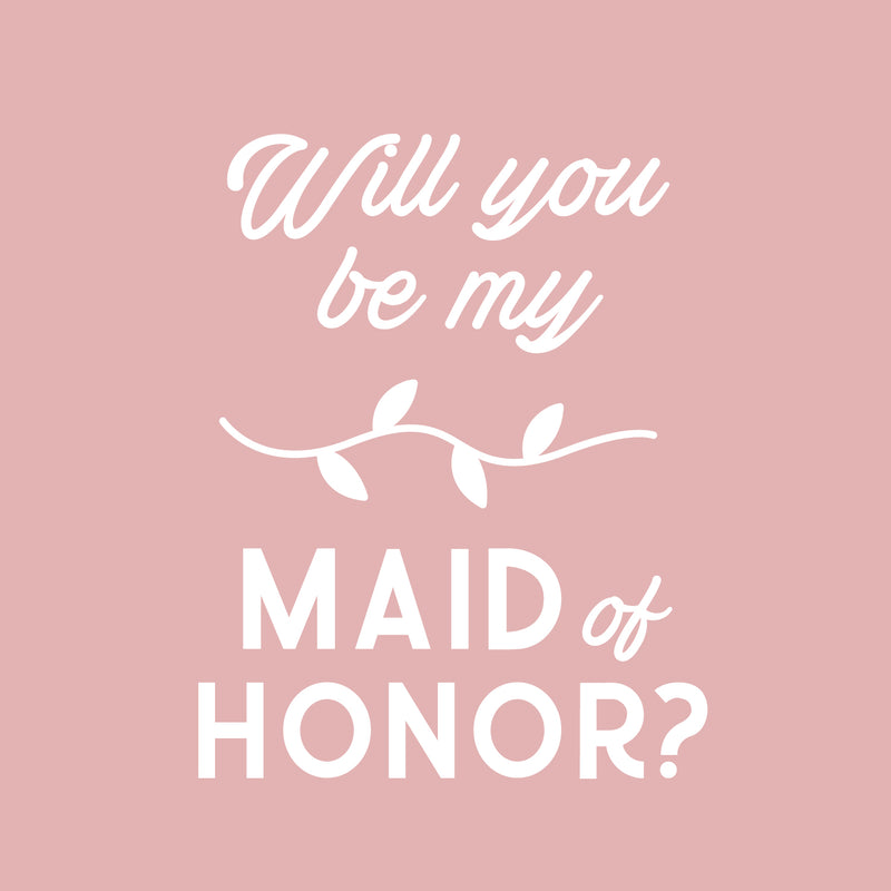 Thank You Wine Bottle Vinyl Sticker Decal - Will You Be My Maid of Honor - 5" x 4" - Unique Party Favor Holiday Season Family Reunion Employee Appreciation Gift 1