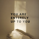 Vinyl Wall Art Decal - You are Entirely Up to You - 11" x 22.5" - Motivational Life Quote for Home Bedroom Living Room Work Office - Positive Quotes for Apartment Workplace Decor 3