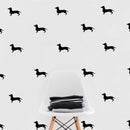 Set of 12 Vinyl Wall Art Decals - Dachshund Dogs - 3.Each - Fun Trendy Wiener Dog Decor for Home Apartment Bedroom Living Room - Cool Indoor Outdoor Teens Kids Theme (3.Each; White) 2
