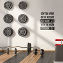 Vinyl Wall Art Decal - Don't Be Upset By The Results You Didn't Get - Gym Fitness Lifestyle Locker Room Decor - Motivational Work Out Living Room Bedroom Home Decals 3