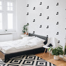 Set of 15 Vinyl Wall Art Decals - Musical Notes - 5" x 4" Each - Cool Modern Music Lovers Home Living Room Bedroom Stickers - Trendy Office Business Workplace Decorations (5" x 4" Each; Black) 3