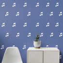 Set of 15 Vinyl Wall Art Decals - Musical Notes - 5" x 4" Each - Cool Modern Music Lovers Home Living Room Bedroom Stickers - Trendy Office Business Workplace Decorations (5" x 4" Each; White) 3