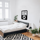 Vinyl Wall Art Decal - iPod Design Play The Moments Pause The Memories Stop The Pain Replay The Happiness - 30" x 23" - Inspirational Home Bedroom Apartment Decor Living Room Office Work Quotes 2