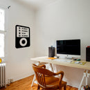 Vinyl Wall Art Decal - Ipod Design Play The Moments Pause The Memories Stop The Pain Replay The Happiness - Inspirational Home Bedroom Apartment Decor Living Room Office Work Quotes 3