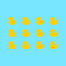 Set of 12 Vinyl Wall Art Decal - Little Ducks - 5" x 5" Each - Cute Fun Home Indoor Outdoor Bedroom Living Room Apartment Nursery - Shower Bath Time Nursery Playroom Decor (5" x 5" Each; Yellow) 1